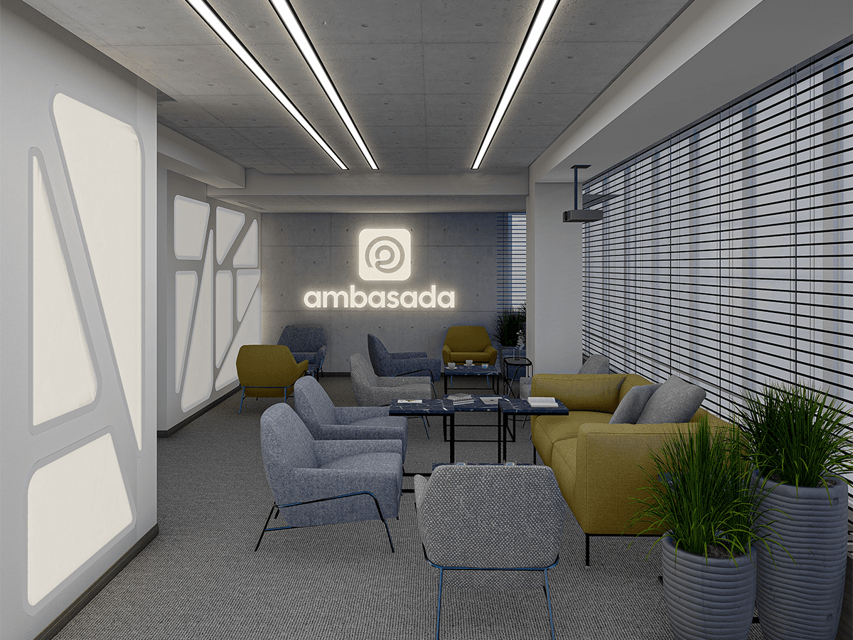 Event space at the Ambasada Hub in Constanța